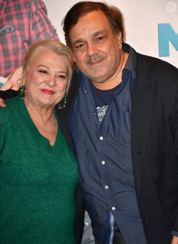 Josiane Balasko et Didier Bourdon lors de l'avant-première du film "Mes très chers enfants" au cinéma UGC Bercy à Paris le 13 décembre 2021. © Veeren / Bestimage 