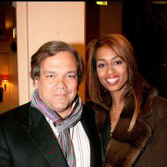 Didier Bourdon et sa femme au théâtre de la Madeleine