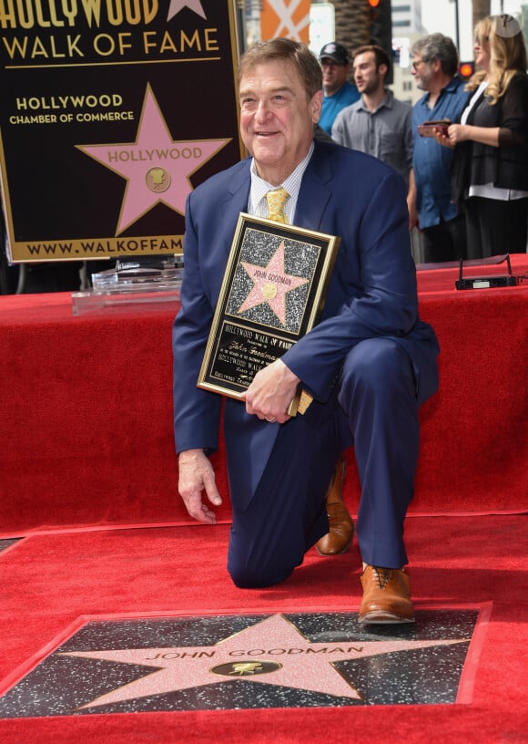 John Goodman - Inauguration de la plaque de John Goodman sur le Walk Of Fame à Hollywood. Le 10 mars 2017 © Chris Delmas / Bestimage 