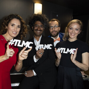 Exclusif - Marie-Sophie Laccarau, Sébastien Folin, Nicolas Rossignol et Maya Lauqué - Backstage du concert de la 7ème édition du gala "Toutes Les Femmes Chantent Contre Le Cancer" à la Salle Pleyel à Paris. Le 13 mars 2019 © Gorassini-Perusseau / Bestimage 