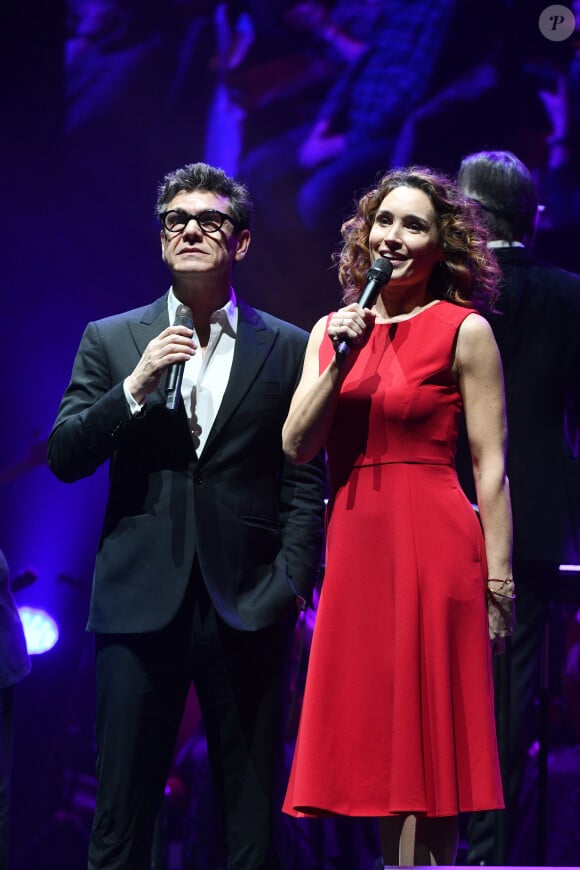 Exclusif - Marc Lavoine et Marie-Sophie Laccarau - Concert de la 7ème édition du gala "Toutes Les Femmes Chantent Contre Le Cancer" à la Salle Pleyel à Paris. Le 13 mars 2019 © Gorassini-Perusseau / Bestimage 