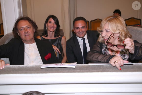 Jean-Christophe Molinier, Laetitia Fourcade, Laurent Amar et Nicoletta - Soirée de Gala "Enfance Majuscule" au profit de l'enfance maltraitée à la Salle Gaveau à Paris le 19 Juin 2023. © Bertrand Rindoff / Bestimage