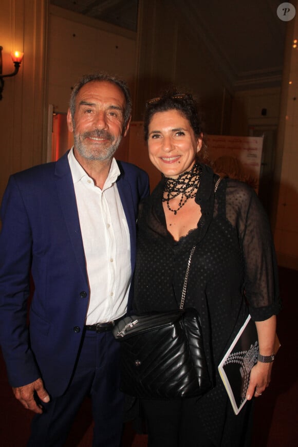 Emmanuelle Galabru et son compagnon Christian Cartier - Soirée de Gala "Enfance Majuscule" au profit de l'enfance maltraitée à la Salle Gaveau à Paris le 19 juin 2023. © Philippe Baldini/Bestimage