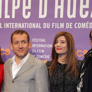Yael Boon, Dany Boon, Alice Pol et Kad Merad - Photocall lors du 17eme Festival International du film de comedie en Isere a l'Alpe d'Huez le 15 janvier 2014.