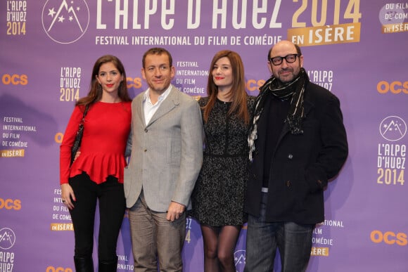 Yael Boon, Dany Boon, Alice Pol et Kad Merad - Photocall lors du 17eme Festival International du film de comedie en Isere a l'Alpe d'Huez le 15 janvier 2014.