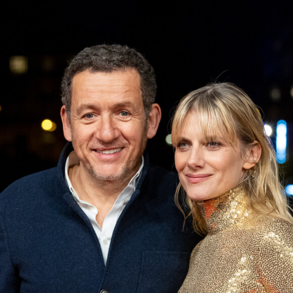 Dany Boon et Mélanie Laurent à la première de Murder Mystery II Passerelle Debilly à Paris le 16 mars 2023. © Olivier Borde / Bestimage 