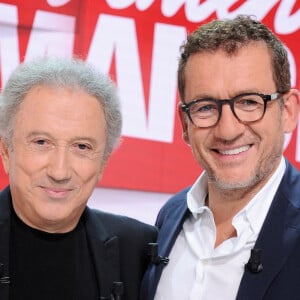 Exclusif - Michel Drucker et Dany Boon - Enregistrement de l'émission "Vivement Dimanche" au Studio Gabriel, présentée par M.Drucker et diffusée le 25 septembre sur France 3 © Guillaume Gaffiot / Bestimage 