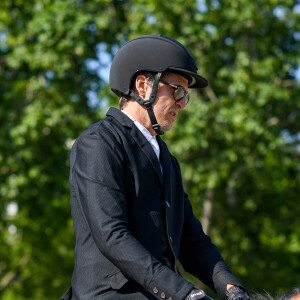 Guillaume Canet sur James Bond du Bec en détente du prix Team Créatif presented by Lipton lors de la 9ème édition du "Longines Paris Eiffel Jumping" au Champ de Mars à Paris, France, le 23 juin 2023. © Pierre Perusseau/Bestimage 