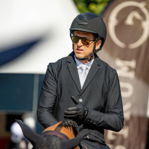 Guillaume Canet sur James Bond du Bec en détente du prix Team Créatif presented by Lipton lors de la 9ème édition du "Longines Paris Eiffel Jumping" au Champ de Mars à Paris, France, le 23 juin 2023. © Pierre Perusseau/Bestimage 