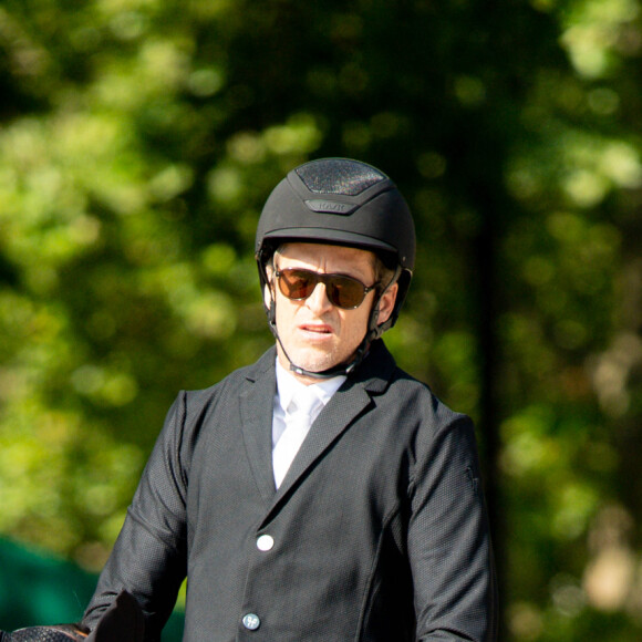 Guillaume Canet sur James Bond du Bec en détente du prix Team Créatif presented by Lipton lors de la 9ème édition du "Longines Paris Eiffel Jumping" au Champ de Mars à Paris, France, le 23 juin 2023. © Pierre Perusseau/Bestimage 