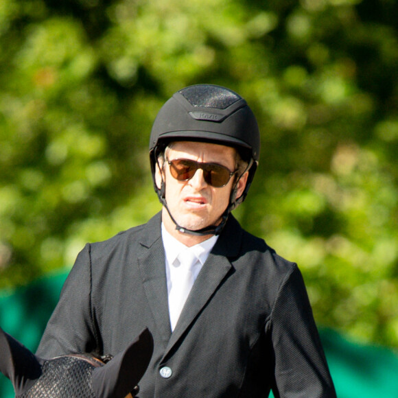 Guillaume Canet sur James Bond du Bec en détente du prix Team Créatif presented by Lipton lors de la 9ème édition du "Longines Paris Eiffel Jumping" au Champ de Mars à Paris, France, le 23 juin 2023. © Pierre Perusseau/Bestimage 