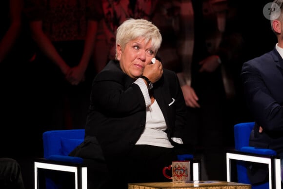 Exclusif - Mimie Mathy - Enregistrement de l'émission "La Boîte à secrets 4" à Paris, présentée par F.Bollaert, et diffusée le 10 avril sur France 3. Le 23 janvier 2020 © Tiziano Da Silva / Bestimage