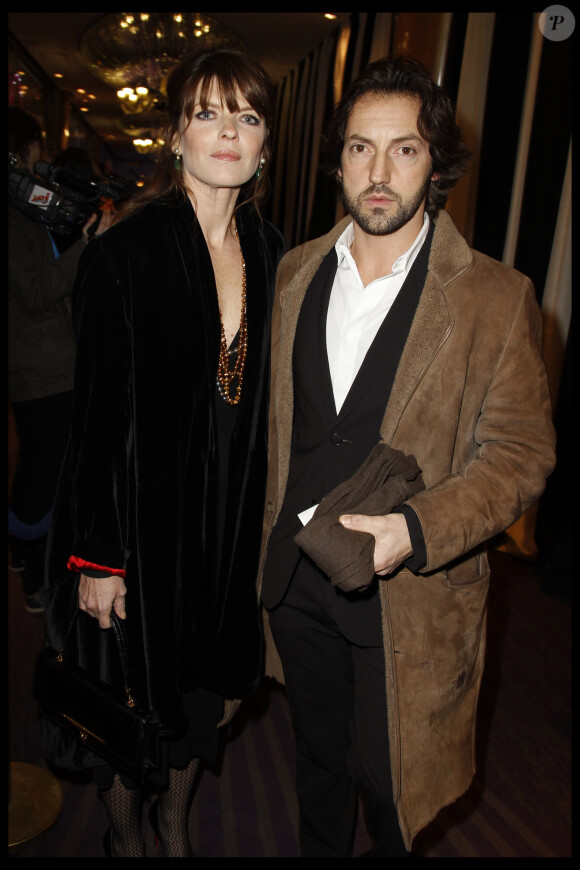 Frédéric Diefenthal et sa femme Gwendoline Hamon - Remise des Globes Cristal 2012 au Lido à Paris en France le 6 février 2012.