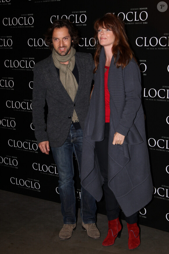 Frédéric Diefenthal et Gwendoline Hamon, Paris le 5 février 2012 avant-première du film "Cloclo" réalisé par Florent Emilio Siri au cinéma Gaumont Marignan.