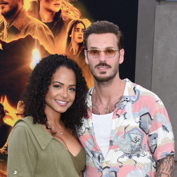Christina Milian et son mari M Pokora (Matt Pokora) à la première du film "Jurassic World Dominion" à Los Angeles.