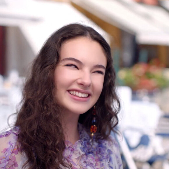 Deva Cassel, la fille de M.Bellucci et V.Cassel, égérie de la campagne du parfum "Dolce Lily" de Dolce & Gabbana. Milan. Le 22 mai 2022.