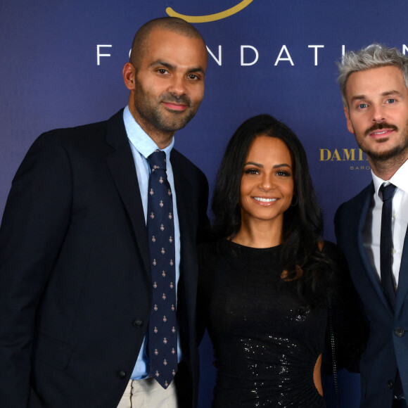 Exclusif - Tony Parker, Christina Milian et son mari M. Pokora (Matt Pokora) - Photocall du gala annuel de la Fondation Elina Svitolina au Yacht Club de Monaco. Le 2 décembre 2022 © Bruno Bebert / Bestimage