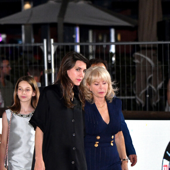 Charlotte Casiraghi et Diane Fissore, présidente de la fédération équestre monégasque et organisatrice du Jumping, durant le Jumping International de Monaco, 17ème édition du Longines Global Champions Tour, le 29 juin 2023 sur le port de Monaco, pour le Longines Pro-Am Cup Monaco, c'est le binôme composé par Alex O'Connor et Sean Monaghan, qui ont remporté la compétition en deux manches, suivi par Milena-Maria Pappa et Emanuel Gaudino et Marine Palatini et Ines Joly. © Bruno Bebert / Bestimage  Monaco International Jumping during the 17 th Longines Global Champions Tour , Monaco on 29/06/2023