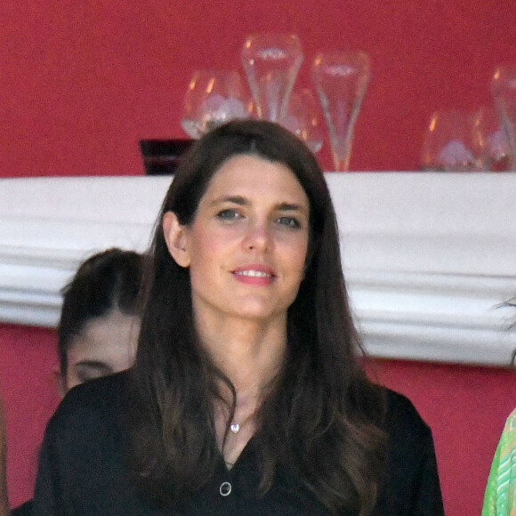 Charlotte Casiraghi durant le Jumping International de Monaco, 17ème édition du Longines Global Champions Tour, le 29 juin 2023 sur le port de Monaco, pour le Longines Pro-Am Cup Monaco, c'est le binôme composé par Alex O'Connor et Sean Monaghan, qui ont remporté la compétition en deux manches, suivi par Milena-Maria Pappa et Emanuel Gaudino et Marine Palatini et Ines Joly. © Bruno Bebert / Bestimage 