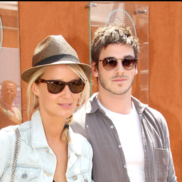 Gaspard Ulliel et Jordane Crantelle à Roland-Garros en 2011.