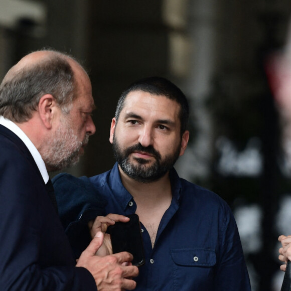 Eric Dupond-Moretti, Ibrahim Maalouf - Mariage de Claude Lelouch à la mairie du 18ème à Paris. Le 17 juin 2023