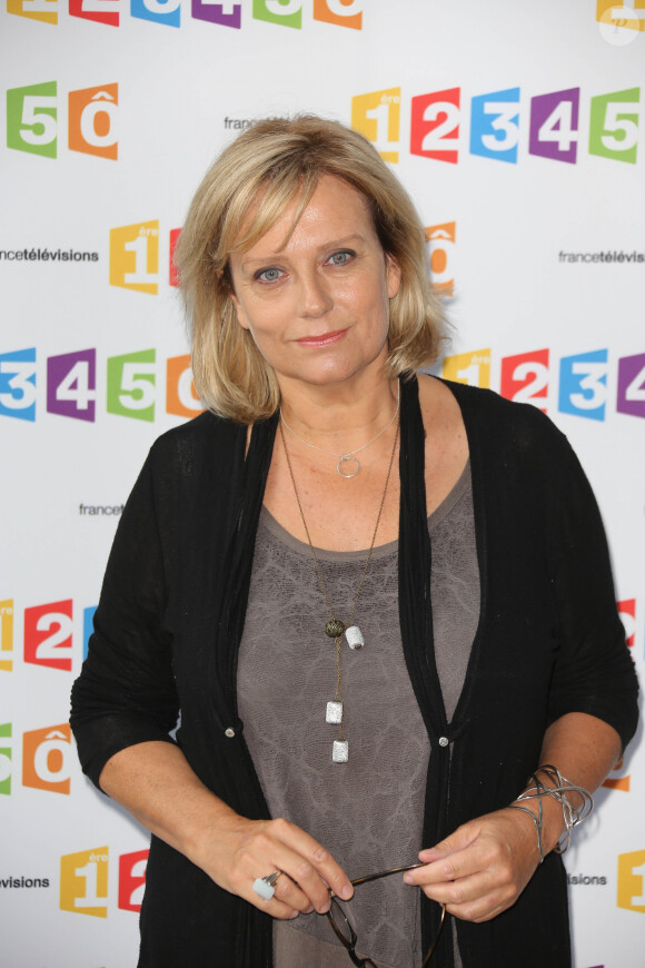 Catherine Matausch - Conférence de presse de rentrée de France Télévisions, le 28 août 2012 à Paris.