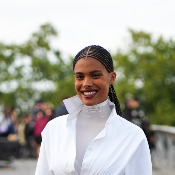 Tina Kunakey - Défilé de mode Haute Couture Alaïa saison Automne-Hiver 2023-2024 à Paris le 2 juillet 2023. @ Lucia Sabatelli / Action Press / Bestimage