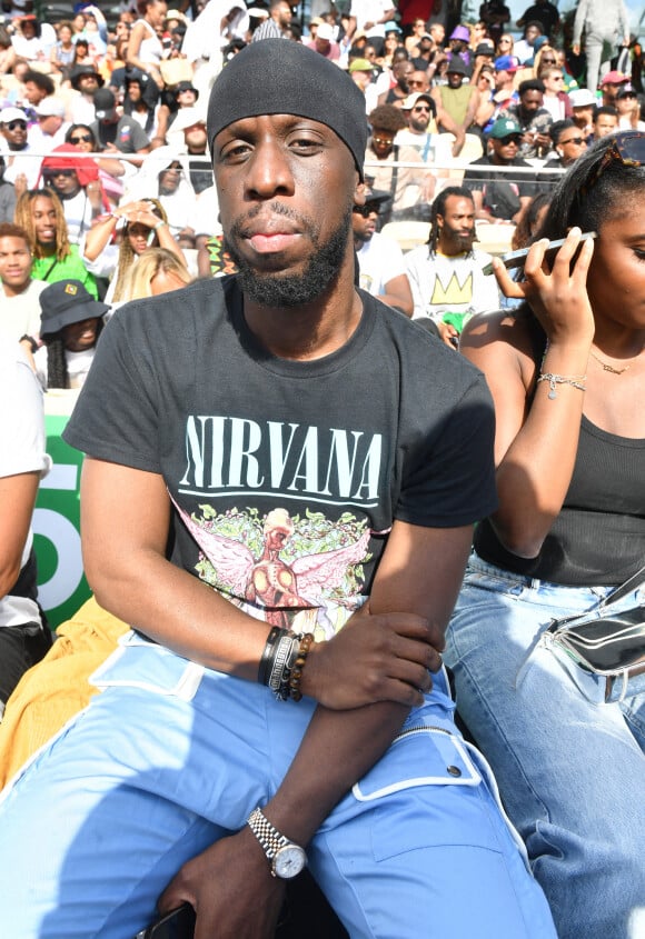 Le rappeur Youssoupha - Quai 54 street Ball célèbre ses 20 ans à Roland Garros à Paris le 2 juillet 2023 © Veeren / Bestimage 