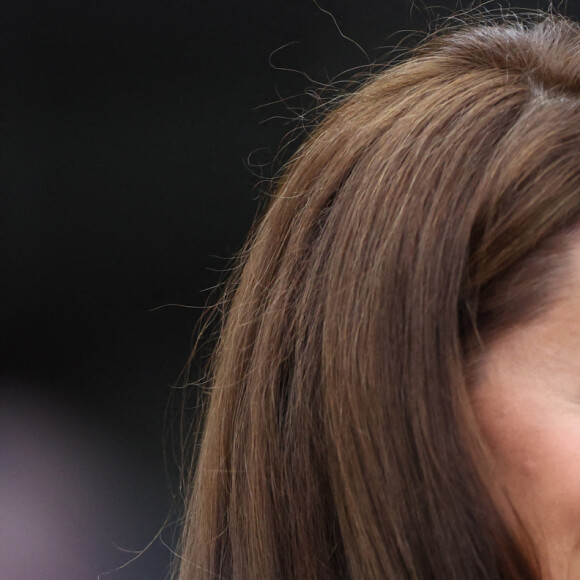 Kate Middleton, princesse de Galles, Debbie Jevans et Laura Robson - Match opposant Katie Boulter à l'australienne Daria Saville, deuxième jour de Wimbledon, Londres. 4 juillet 2023