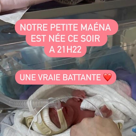 Maéna est arrivée à 21h22 dimanche 6 août 2023, très en avance donc bien surveillée à l'hôpital