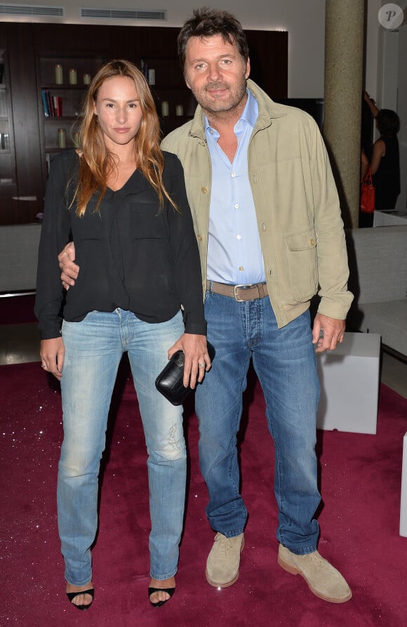 Vanessa Demouy et Philippe Lellouche - L'hôtel de Sers fête ses 10 ans avec de nombreux invités à Paris, le 10 septembre 2014.