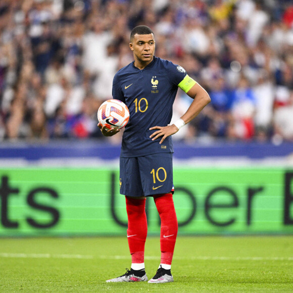 Kylian Mbappé - Match de qualifications de l'Euro2024 "France - Grèce (1-0)" au stade de France, le 19 juin 2023.