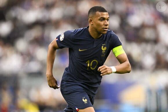 Kylian Mbappé - Match de qualifications de l'Euro2024 "France - Grèce (1-0)" au stade de France, le 19 juin 2023.