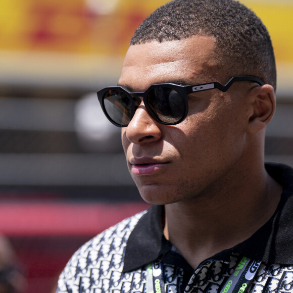 Kylian Mbappé - Les célébrités assistent au Grand Prix de F1 d'Espagne à Montmelo près de Barcelone, le 4 juin 2023.