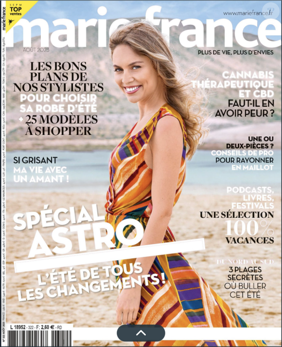Retrouvez l'interview d'Amanda Sthers dans le magazine Marie France n° 322 du 05 juillet 2023.