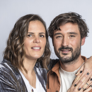 Exclusif - Jeremy Frérot et sa femme Laure Manaudou - Backstage - Enregistrement de l'émission "La Chanson secrète" à Paris. © Cyril Moreau / Bestimage
