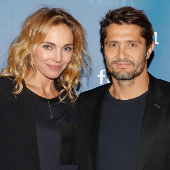 Exclusif - Bixente Lizarazu et sa compagne Claire Keim - Soirée annuelle de la FIDH (Fédération Internationale des ligues de Droits de l'Homme) à l'Hôtel de Ville à Paris, le 8 décembre 2014. 