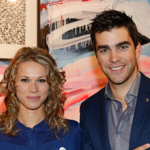 Exclusif - Tony Gallopin et sa femme Marion Rousse - Kettler Challenge au profit de l'association "L'étoile de Martin" à l'hôtel Molitor à Paris, le 1er décembre 2014.