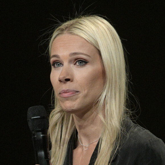 Marion Rousse, mal à l'aise au moment d'évoquer son ex.
Marion Rousse, directrice du Tour de France Féminin - Présentation de la 109ème édition du Tour de France au Palais des Congrès à Paris, France.