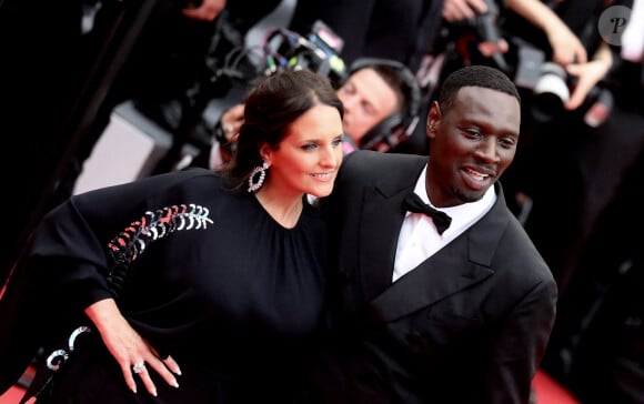 Omar Sy et sa femme Hélène - Montée des marches du film " Top Gun : Maverick " lors du 75ème Festival International du Film de Cannes. Le 18 mai 2022 © Dominique Jacovides / Bestimage