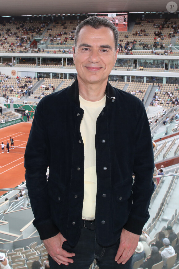 Laurent Luyat sur le plateau de France Télévision - Internationaux de France de Tennis de Roland Garros 2022 - Jour 1 à Paris le 22 Mai 2022. Bertrand Rindoff/Bestimage