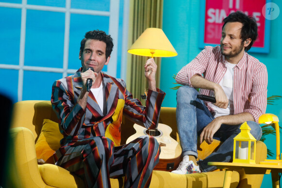 Exclusif - Mika, Vianney - Enregistrement de l'émission "La chanson de l'année" dans les Arènes de Nîmes, présentée par N.Aliagas et diffusée le 17 juin sur TF1 © Bruno Bebert-Christophe Clovis / Bestimage