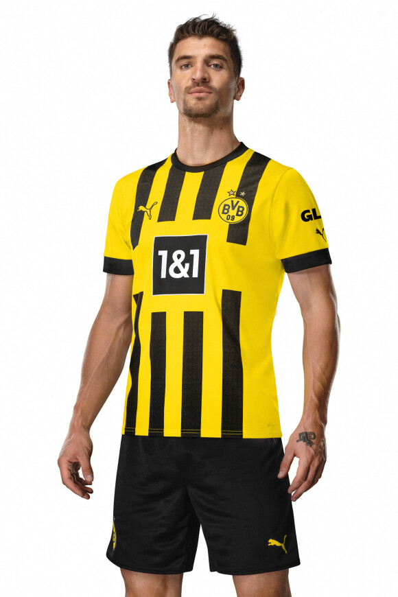 Mais souvent c'est son humour qui faisait parler de lui. 
Thomas Meunier - Photo officielle Borussia Dortmund Saison 2022/23. © Alexandre Simoes/BVB/Imago/Bestimage