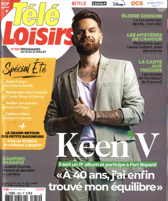 Couverture du magazine "Télé-Loisirs" paru le lundi 10 juillet 2023.