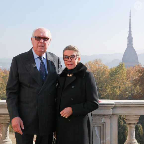 Victor-Emmanuel de Savoie et sa femme, la princesse Marina - Ouverture d'une exposition à Turin