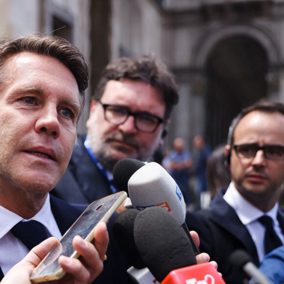 Emmanuel-Philibert de Savoie - Obsèques de Silvio Berlusconi en la cathédrale métropolitaine de la Nativité-de-la-Sainte-Vierge-Marie ("Duomo") à Milan, Italie, le 14 juin 2023. © LaPresse/Panoramic/Bestimage 