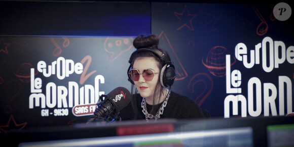 Exclusif - Hoshi - Enregistrement de l'émission de radio "Morning Sans Filtre" sur Europe 2 à Paris. Le 13 avril 2023 © Jack Tribeca / Bestimage 