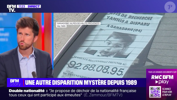 Yannis disparu en mai 1989 à l'âge de 3 ans.