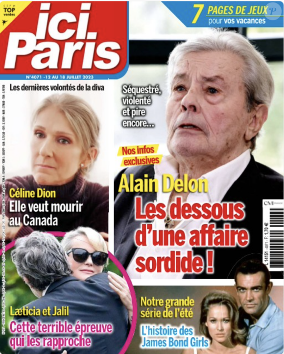 Retrouvez toutes les informations sur Céline Dion dans le magazine Ici Paris du 12 juillet 2023.