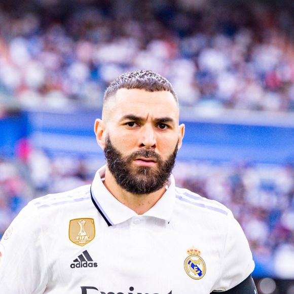 Karim Benzema très ému lors de son dernier match avec le Real Madrid au stade Santiago Bernabeu, le 4 juin 2023. © Agencialof/Action Plus Sports via Zuma Press/Bestimage